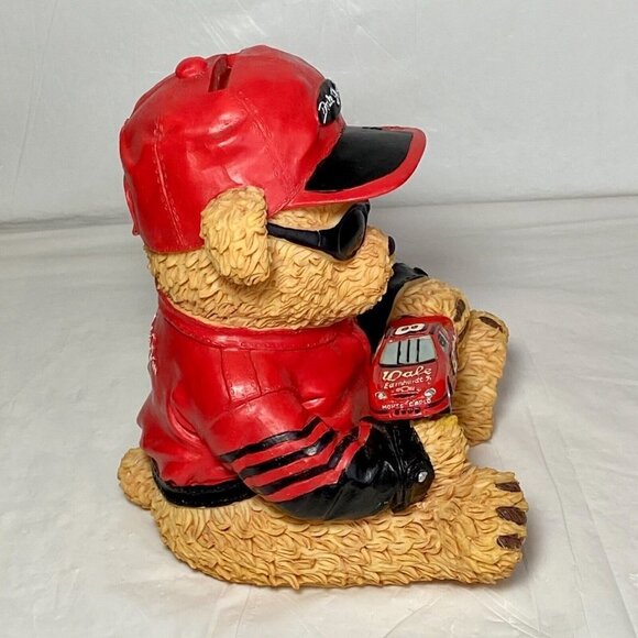 Dale Earnhardht Jr. #8 Winner’s Circle NASCAR Racing Resin Teddy Bear Coin Bank - Picture 2 of 6